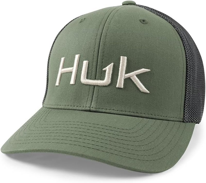 HUK Store Mens Trucker Hat, Anti-Glare Snapback Fishing Hat for Men - Image 1